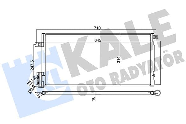 KLIMA RADYATORU OPEL CORSA D-COMBO 06> FIAT GRA...