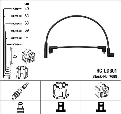 RC-LD301 ATEŞLEME KABLOSU - NGK