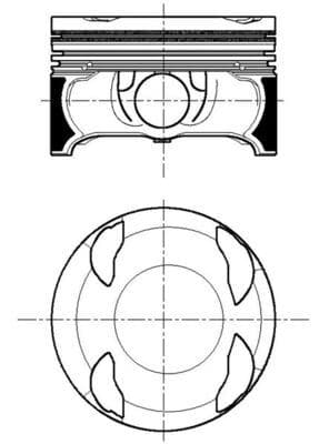 PISTON + SEGMAN 0.50 83.50mm MERCEDES M274.910 W20...