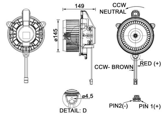 KALORİFER MOTORU VOLVO XC40-C40 18> - MAHLE - OEM 31497510