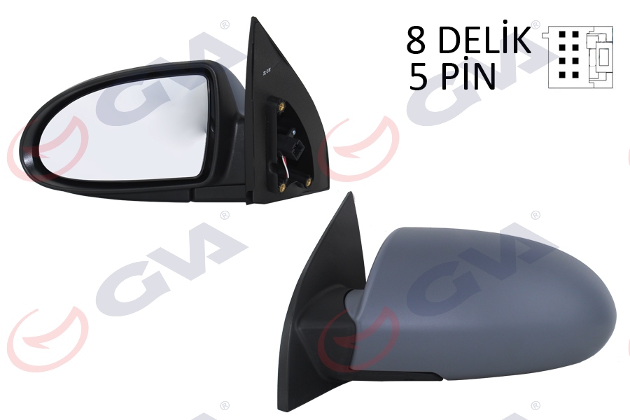DIŞ DİKİZ AYNASI SOL ACCENT ERA 06> ELEKTRİKLİ+ - GVA - OEM 876101E030