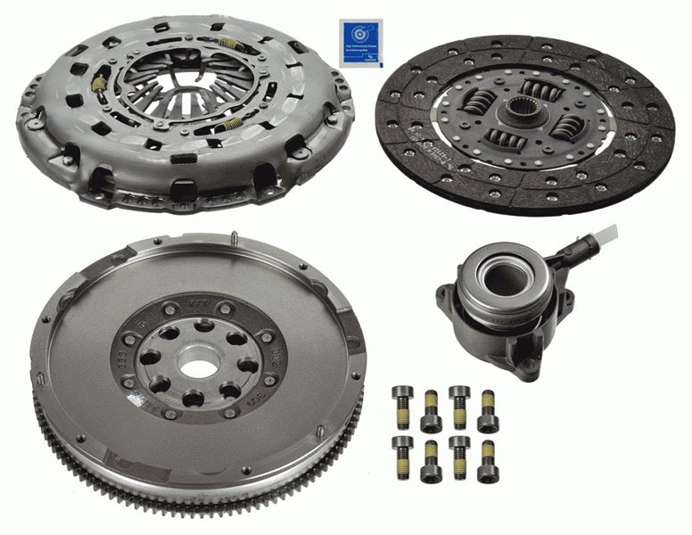 DEBRIYAJ SETI+VOLAN+RULMAN ARKADAN CEKER FORD TRANSIT V-347 2.4 TDCI 140 PS 06> (4C11 7540 AG-4C11 6477 DB-4C11 7C559 AH) - SACHS - OEM 4C116477DB