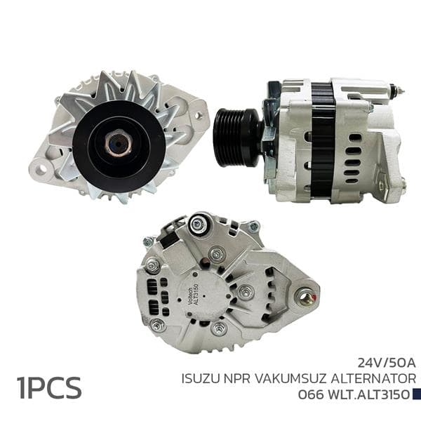ALTERNATÖR (SARJ DİNAMOSU) 24V 50A ISUZU NPR VAKUM...