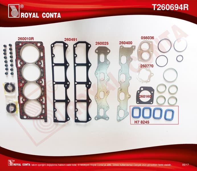 MOTOR TAKIM CONTA (SKC'Lİ-VİTON KEÇELİ-SUBAP LASTİ...