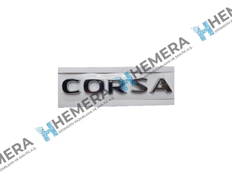 AMBLEM YAZI BAGAJ ARKACORSA OPEL CORSA D 0 - TAIWAN - OEM 93188809