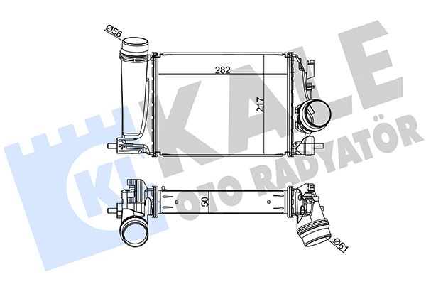 TURBO RADYATÖRÜ (INTERCOOLER) MGN IV GRANDTOUR 1.2 Tce 16=> NISSAN QASHQAI 1.2 DIG-T - KALE - OEM 144614ED0A