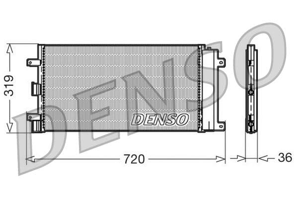 CONDENSER. AİR CONDİTİONİNG FIAT DOBLO (01-)