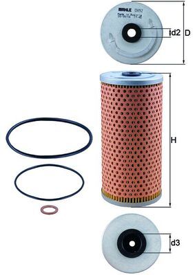 YAG FILTRESI MERCEDES M119 W124 W210 W140 C140 W124 R129 - MAHLE - OEM A1191800009