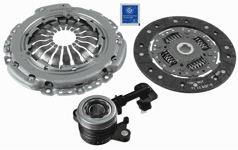 DEBRİYAJ SETİ (BASKI+DİSK+BALATA) CLIO II 02> THALIA I 05> THALIA II 08> TWINGO II 07>14 1.5dCi K9K - SACHS - OEM 7701478799