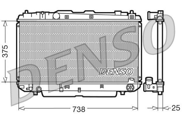 RADİATOR. ENGİNE COOLİNG TOYOTA RAV 4 II (00-05)