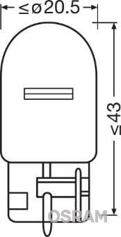 AMPUL 12V 93 SINYAL 21W DİPSİZ (TEK FLAMA)