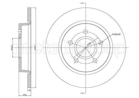 ARKA FREN DISK AYNASI FOCUS III 11>17(271x11x63...