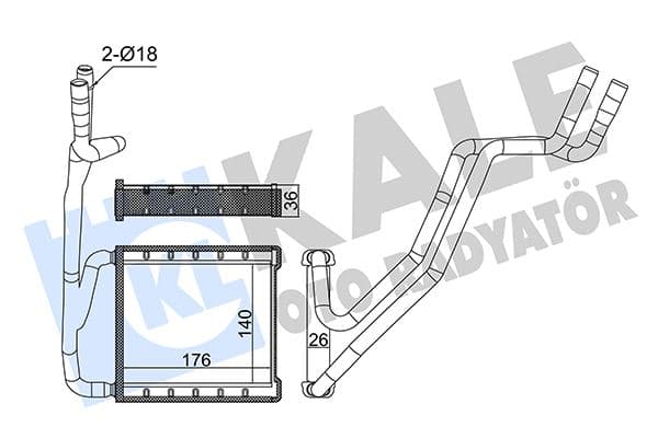KALORİFER RADYATÖRÜ FORD FİESTA-COURİER-PUMA 18>...