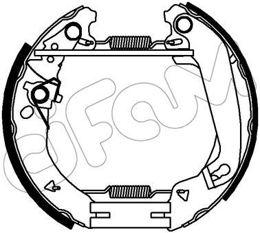 HIZLI TAMİR KİTİ(PAPUÇ+FREN SİLİNDİRİ+YAYLAR) FORD EUROPE / FORD LCV V XR2İ;1.8 D;1.8 TD;1.8İ 16V / - CIFAM