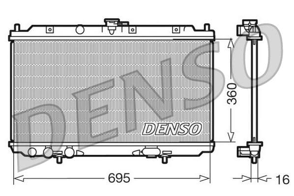 RADİATOR. ENGİNE COOLİNG NISSAN ALMERA II (00-06)