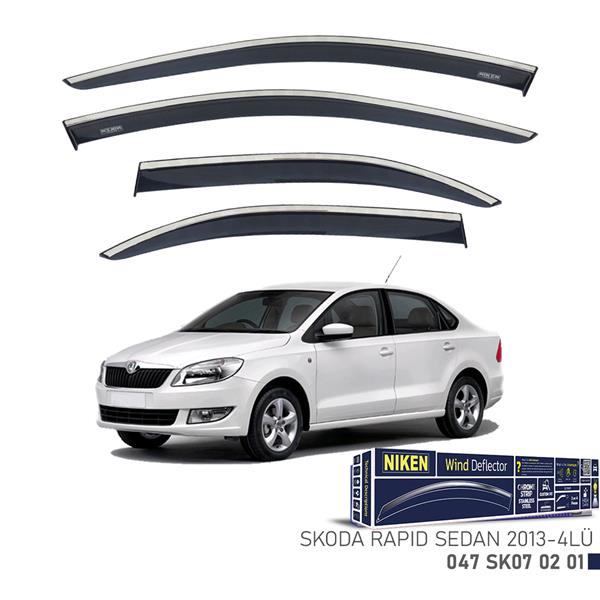KROMLU CAM RÜZGARLIĞI SKODA RAPID SEDAN 2013- 4LÜ - NIKEN
