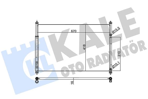 KLİMA RADYATÖRÜ (KONDENSER) SUZUKI GRAND VITARA 1,...