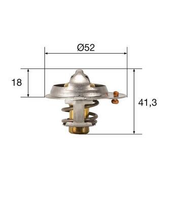 TERMOSTAT (82 °C) SUZUKI GRAND VITARA 2,0L J20A SQ420 JB420 98-> 1,6L M16A JB416 3 kapı 06-> / SX4 1,6L M16A VVT RW416 05-> / JIMNY 1,3L M13A SN413 01-> - MAHLE - OEM 1767065D00