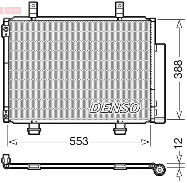 CONDENSER. AİR CONDİTİONİNG SUZUKI SWIFT IV (10-)