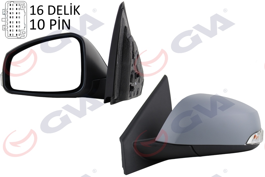 DIŞ DİKİZ AYNASI SOL LAGUNA 07> ELEKTRİKLİ+ISIT - GVA - OEM 963020140R