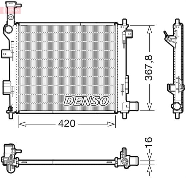 RADİATOR. ENGİNE COOLİNG KIA PICANTO (11-)