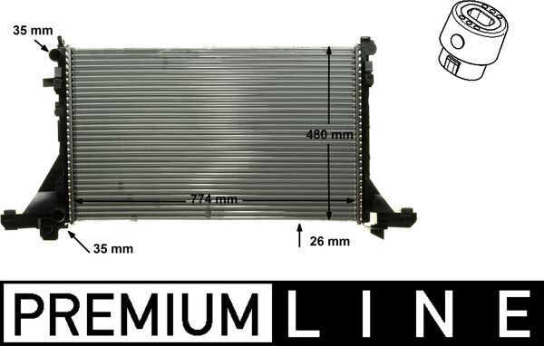 MOTOR RADYATORU MASTER III 10> MOVANO B 10> - MAHLE - OEM 214004474R