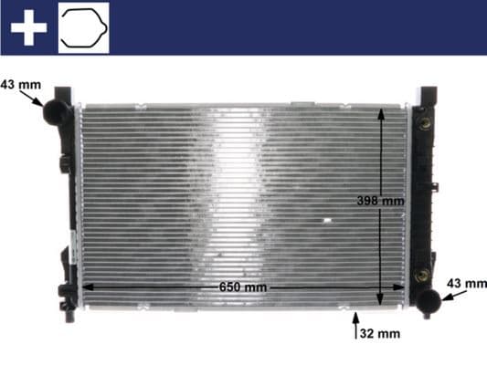 Kühlmittelkühler MB C-CL. (W203) 00-