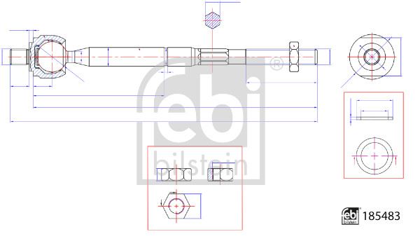 ROT MİLİ MAZDA - FEBI - OEM K12332240