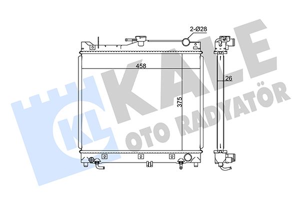 RADYATOR JIMNY (AT) AL PL BRZ - KALE - OEM 1770080A10