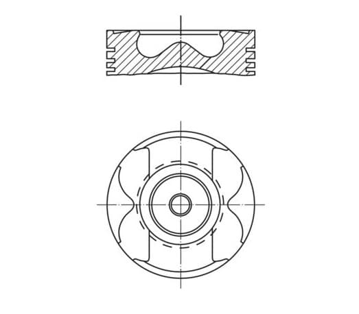 PISTON + SEGMAN 0.50 80.50mm MERCEDES OM622 W447 ....