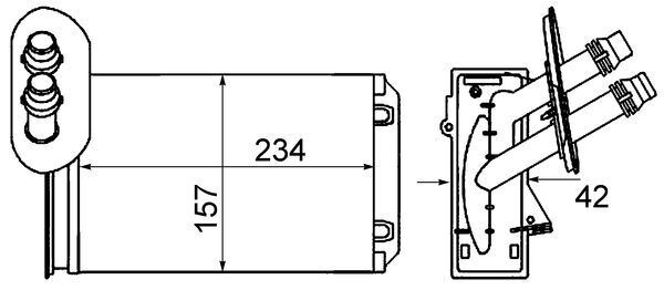 Innenraum-Wärmetauscher VW GOLF IV - MAHLE