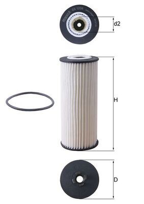 YAG FILTRESI MERCEDES M278 W176 W205 C218 W213 V167 W222 R231 C190 - MAHLE - OEM A1331840025