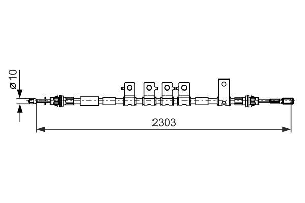 FREN TELİ. 2302 MM - BOSCH