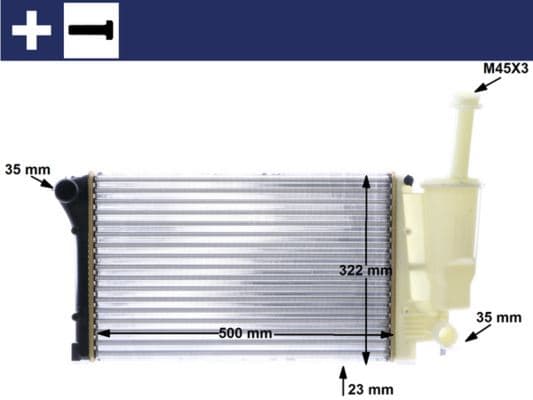 RADYATÖR (MEKANİK) FIAT PANDA 02>12 1.2
