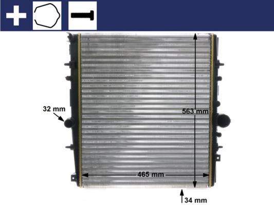 Kühlmittelkühler CITROEN C 8 — MAHLE CR1437000S - MAHLE