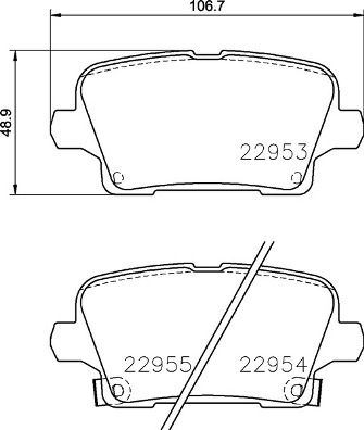 FREN DISK BALATASI ARKA INSIGNIA 1.5 1.6D 2.0 2.0D 03 17> INSIGNIA COUNTRY TOURER 1.5 1.6D 2.0 2.0D - VALEO - OEM 13517694