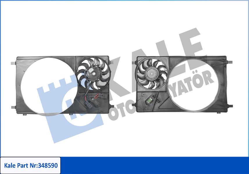 FAN MOTORU KOMPLE FORD TRANSİT 14> 2.2 TDCİ 155 PS (ARKADAN ÇEKER) - KALE - OEM BK31
