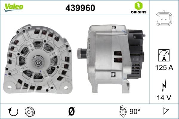 ALTERNATÖR 14V 120A RENAULT CLIO II 01>04 CLIO ...