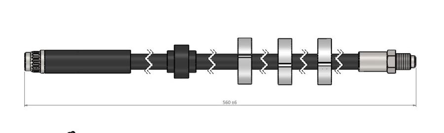 FREN HORTUMU ön 406 (ABS'li Araçlar) 95-04 - CAVO - OEM 4806A3
