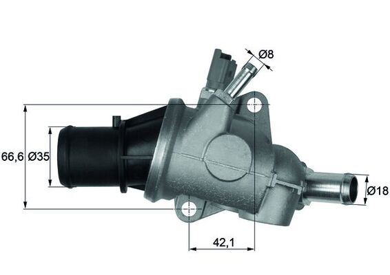 TERMOSTAT Thermostat. integral — MAHLE TI16788 - MAHLE