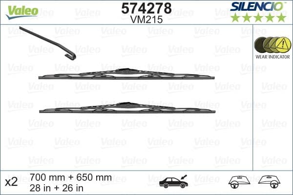 (x) SİLECEK (SILENCIO) 68+65 (x2) VM215 FORD GALAX...