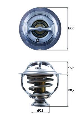 TERMOSTAT AUDI A3 (8P1) 95C - MAHLE - OEM 06J121113A