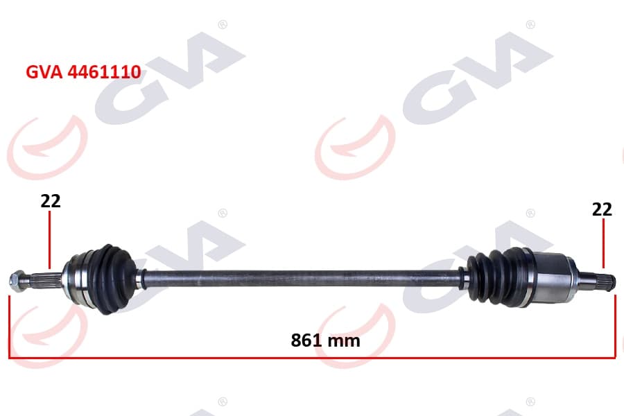 KOMPLE AKS SAĞ SKODA FAVORIT 1.3 (89-94) (865mm)