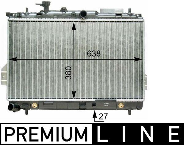 Kühlmittelkühler HYUNDAI MATRIX ('2001-) - MAHLE