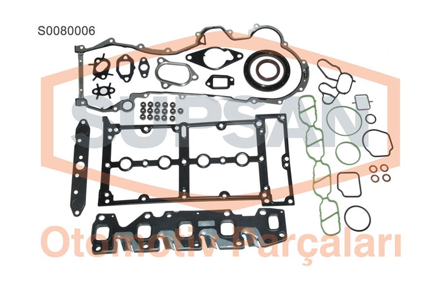 CONTA TAM TAKIM FİAT DOBLO. PALİO. ALBEA. PUNTO 1.3 MULTİJET 16 V / 1.3 JTD 16V (ENG. 188 A 9.000) - SUPSAN - OEM 1606245
