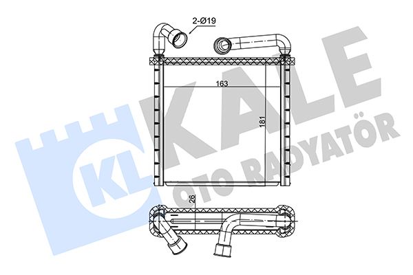KALORIFER RADYATORU SKODA KODIAQ / OCTAVIA III / SUPERB III - VOLKSWAGEN GOLF VII / GOLF - KALE RADYATOR - OEM 5Q0819031A