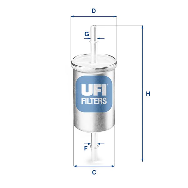 YAKIT FİLTRESİ FOCUS 1.4 16V-1.6 16V-1.8 16V-2.0 16V(75/131 PS)(98-04)- CONNECT 1.8 16V 02=> (85 PS) - UFI - OEM F89E9155AA