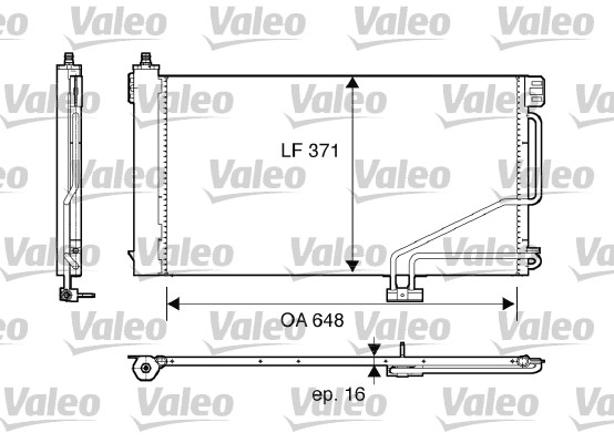 KONDENSER CLASS C — VALEO VAL-817848 - VALEO - OEM 2035000054