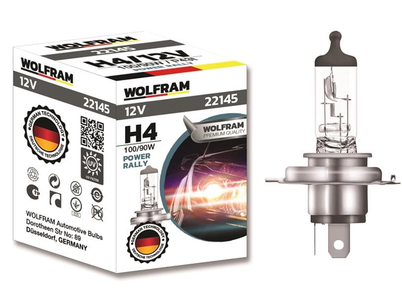 AMPUL 12V H4 100/90 P43t STANDART IŞIK TIRNAKLI P...