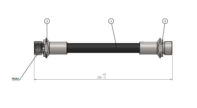 FREN HORTUMU arka VERSO 12- - CAVO - OEM 90947W2025